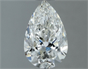Natural Diamond 1.00 Carats, Pear with  Cut, G Color, SI1 Clarity and Certified by IGI