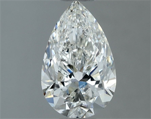 Picture of Natural Diamond 1.00 Carats, Pear with  Cut, G Color, SI1 Clarity and Certified by IGI
