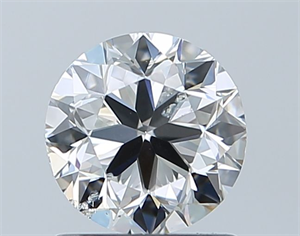 Picture of Natural Diamond 0.99 Carats, Round with Very Good Cut, F Color, SI1 Clarity and Certified by GIA