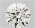 Natural Diamond 0.71 Carats, Round with Excellent Cut, H Color, VVS2 Clarity and Certified by IGI