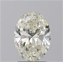Natural Diamond 2.01 Carats, Oval with  Cut, L Color, SI2 Clarity and Certified by GIA