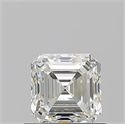 Natural Diamond 0.70 Carats, Asscher with  Cut, J Color, IF Clarity and Certified by GIA