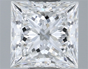 Foto Diamante Natural 0.63 quilates, Princesa , Color E, claridad VS1 y certificado GIA de