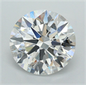 Lab Grown Diamond 3.02 Carats, Round with Ideal Cut, D Color, VVS1 Clarity and Certified by IGI