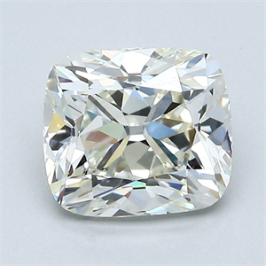 Foto Diamante Natural 1.55 quilates, Del cojín , Color K, claridad VS1 y certificado GIA de