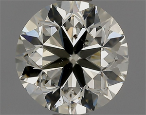 Picture of Natural Diamond 0.80 Carats, Round with Very Good Cut, K Color, SI2 Clarity and Certified by GIA