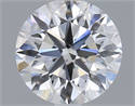 Del inventario de diamantes de laboratorio, 1.23 quilates, Redondo , Color D, claridad VVS2 y certificado IGI