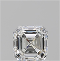 Diamante Natural 1.01 quilates, Asscher , Color H, claridad VS2 y certificado GIA