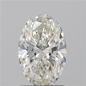 Picture of Natural Diamond 1.52 Carats, Oval with  Cut, I Color, SI2 Clarity and Certified by GIA