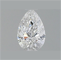 Diamante Natural 0.58 quilates, De pera , Color E, claridad VVS2 y certificado GIA