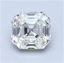 Natural Diamond 1.04 Carats, Asscher with  Cut, J Color, VS1 Clarity and Certified by GIA