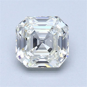 Picture of Natural Diamond 1.04 Carats, Asscher with  Cut, J Color, VS1 Clarity and Certified by GIA