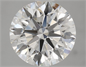Natural Diamond 3.51 Carats, Round with Excellent Cut, J Color, VS1 Clarity and Certified by GIA