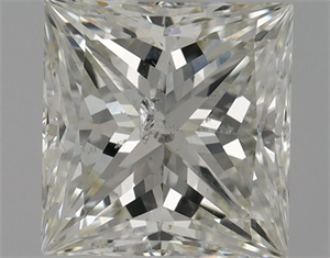 Picture of Natural Diamond 1.01 Carats, Princess with  Cut, I Color, SI2 Clarity and Certified by HRD