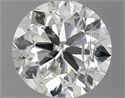 Natural Diamond 0.90 Carats, Round with Very Good Cut, I Color, I1 Clarity and Certified by GIA