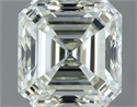 Natural Diamond 1.00 Carats, Asscher with  Cut, K Color, VVS2 Clarity and Certified by IGI