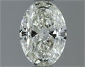 Natural Diamond 0.80 Carats, Oval with  Cut, I Color, SI1 Clarity and Certified by IGI
