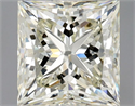 Natural Diamond 0.90 Carats, Princess with  Cut, M Color, SI1 Clarity and Certified by GIA