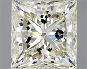 Picture of Natural Diamond 0.90 Carats, Princess with  Cut, M Color, SI1 Clarity and Certified by GIA