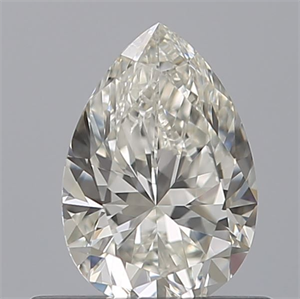 Picture of Natural Diamond 0.51 Carats, Pear with  Cut, I Color, VVS1 Clarity and Certified by GIA