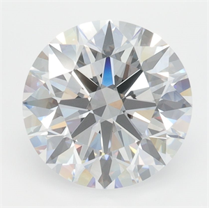Picture of Lab Grown Diamond 3.08 Carats, Round with Excellent Cut, D Color, VVS2 Clarity and Certified by GIA