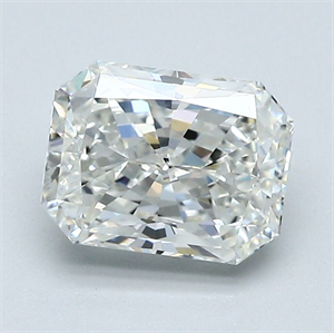 Picture of Natural Diamond 1.51 Carats, Radiant with  Cut, I Color, VS2 Clarity and Certified by GIA