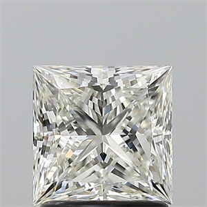 Picture of Natural Diamond 1.51 Carats, Princess with  Cut, J Color, VVS2 Clarity and Certified by GIA