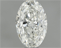 Natural Diamond 0.40 Carats, Oval with  Cut, I Color, SI1 Clarity and Certified by GIA