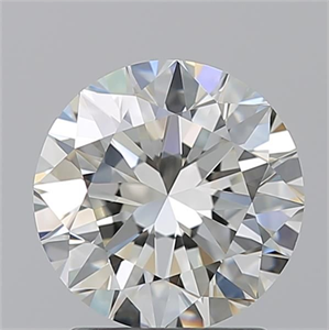 Picture of Natural Diamond 2.01 Carats, Round with Excellent Cut, J Color, VVS1 Clarity and Certified by GIA
