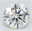 Lab Grown Diamond 2.09 Carats, Round with Ideal Cut, D Color, IF Clarity and Certified by IGI