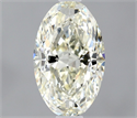 Natural Diamond 0.50 Carats, Oval with  Cut, I Color, VVS1 Clarity and Certified by IGI