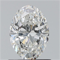 Natural Diamond 0.82 Carats, Oval with  Cut, F Color, VS2 Clarity and Certified by GIA