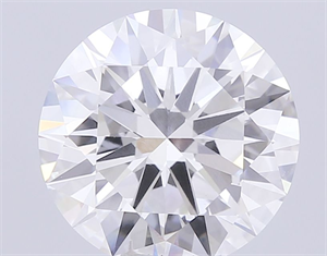 Picture of Lab Grown Diamond 7.03 Carats, Round with Excellent Cut, G Color, VVS2 Clarity and Certified by IGI