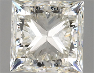 Picture of Natural Diamond 1.01 Carats, Princess with  Cut, J Color, SI2 Clarity and Certified by GIA