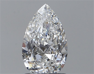Picture of Natural Diamond 0.90 Carats, Pear with  Cut, E Color, SI1 Clarity and Certified by GIA