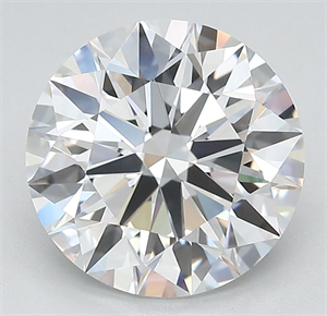 Picture of Lab Grown Diamond 3.19 Carats, Round with Ideal Cut, D Color, IF Clarity and Certified by IGI