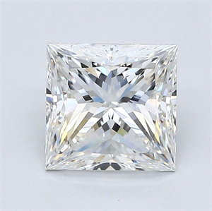 Picture of Natural Diamond 2.01 Carats, Princess with  Cut, H Color, SI1 Clarity and Certified by GIA