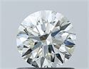 Natural Diamond 0.70 Carats, Round with Excellent Cut, H Color, VVS2 Clarity and Certified by IGI