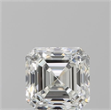 Diamante Natural 1.01 quilates, Asscher , Color H, claridad VVS2 y certificado GIA