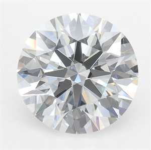 Picture of Lab Grown Diamond 2.97 Carats, Round with Ideal Cut, D Color, IF Clarity and Certified by IGI