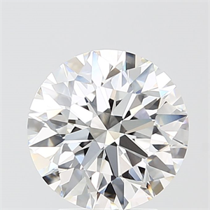 Picture of Lab Grown Diamond 3.10 Carats, Round with Ideal Cut, F Color, VVS1 Clarity and Certified by IGI