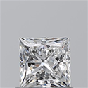 Natural Diamond 0.74 Carats, Princess with  Cut, E Color, VS2 Clarity and Certified by GIA