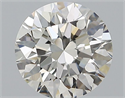 Natural Diamond 1.01 Carats, Round with Excellent Cut, J Color, VS1 Clarity and Certified by GIA