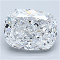 Natural Diamond 3.02 Carats, Cushion with  Cut, D Color, VS1 Clarity and Certified by GIA