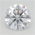 Lab Grown Diamond 3.29 Carats, Round with Excellent Cut, D Color, VVS2 Clarity and Certified by GIA