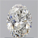Natural Diamond 0.60 Carats, Oval with  Cut, G Color, VS1 Clarity and Certified by GIA