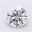 Lab Grown Diamond 1.29 Carats, Round with Ideal Cut, F Color, VS1 Clarity and Certified by IGI