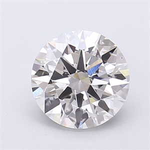 Picture of Lab Grown Diamond 1.29 Carats, Round with Ideal Cut, F Color, VS1 Clarity and Certified by IGI