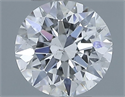 Natural Diamond 0.60 Carats, Round with Excellent Cut, F Color, SI1 Clarity and Certified by IGI