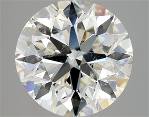 Picture of Natural Diamond 3.01 Carats, Round with Excellent Cut, I Color, SI2 Clarity and Certified by GIA